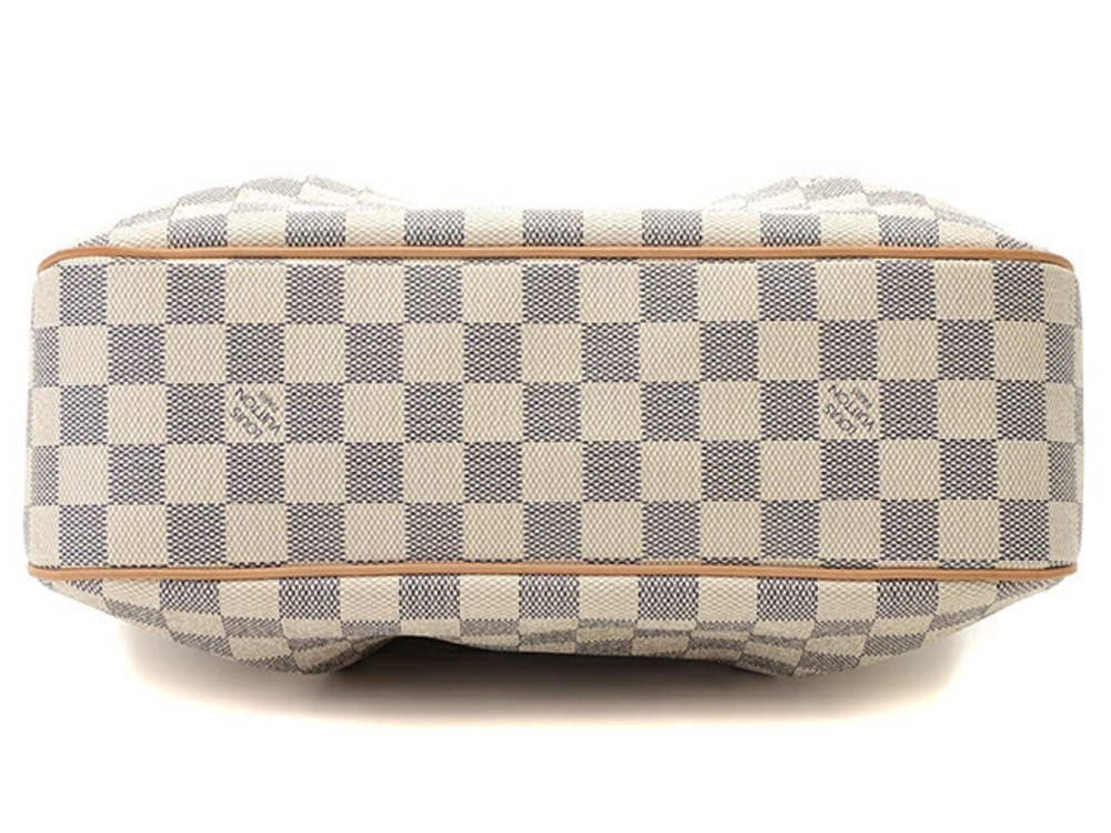 Louis Vuitton White Siracusa Damier Azur Bag Shoulder White